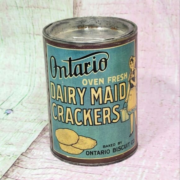 Dairy Maid Crackers Tin Bank - Picture 1 of 7